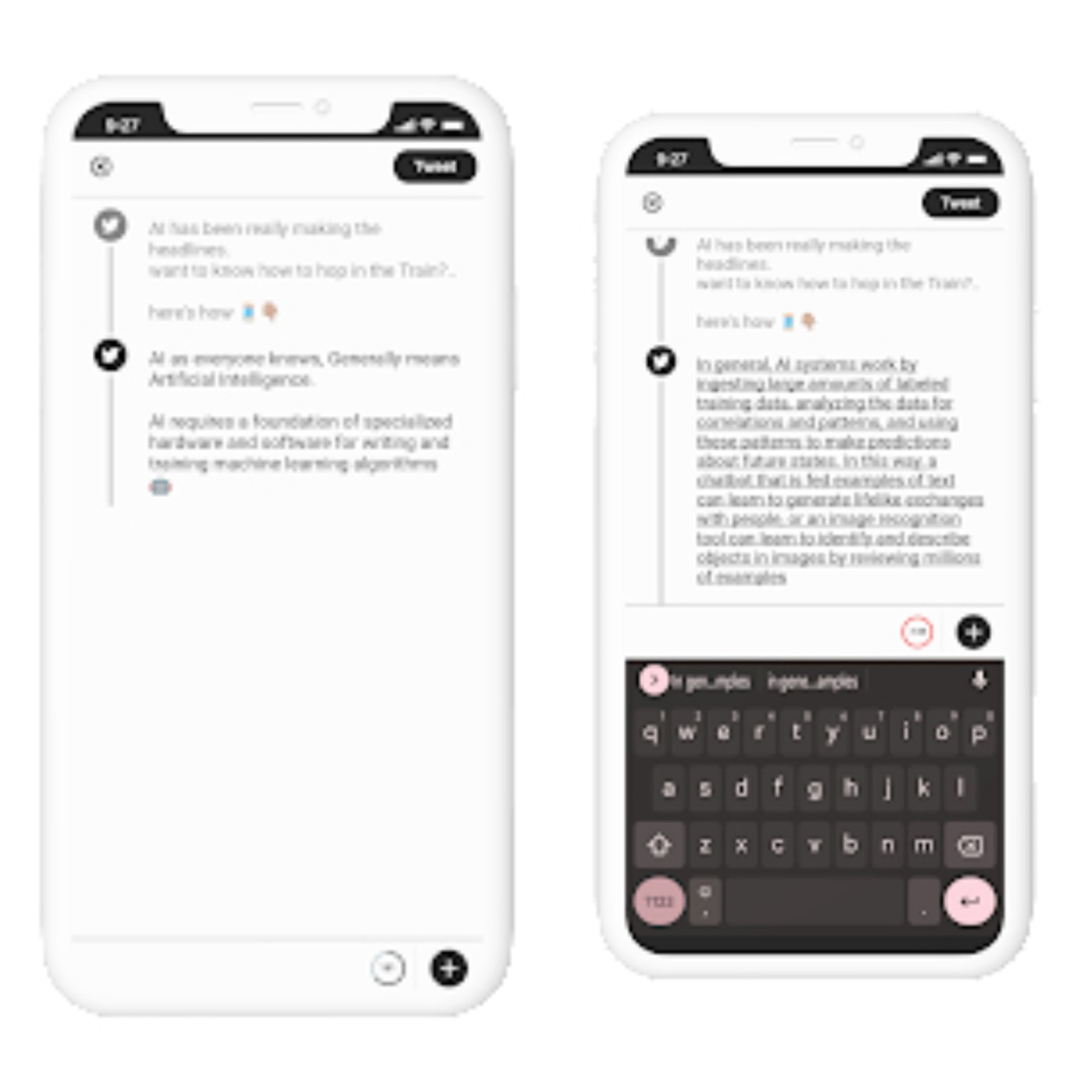 Tweet Draft Mobile App